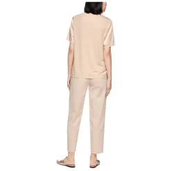 Kurzärmelige Bluse aus reiner Seide