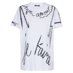 Kurzärmeliges T-Shirt mit „Je t'aime“-Print