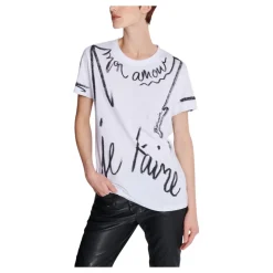 Kurzärmeliges T-Shirt mit „Je t'aime“-Print