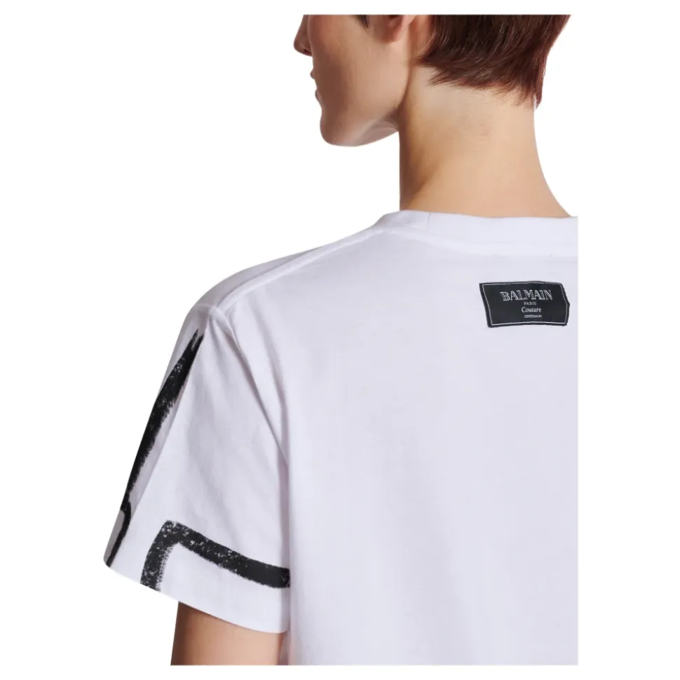 Kurzärmeliges T-Shirt mit „Je t'aime“-Print