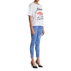 Kurzärmeliges T-Shirt mit Kiss-Print