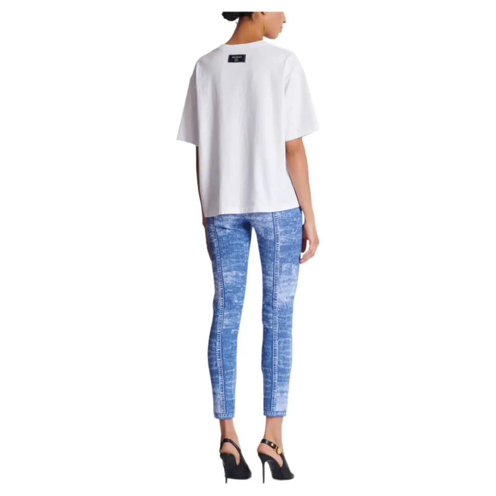 Kurzärmeliges T-Shirt mit Kiss-Print