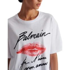 Kurzärmeliges T-Shirt mit Kiss-Print