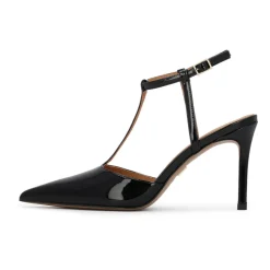 Lack Pumps mit Knöchelriemchen