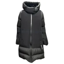 Lange Kapuzen Winterjacke für Damen