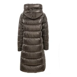 Lange Wattierte Parka mit Kapuze