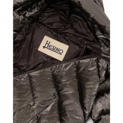 Lange Wattierte Parka mit Kapuze