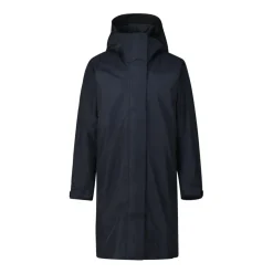Langer Parka mit verstecktem Reißverschluss und Kapuze