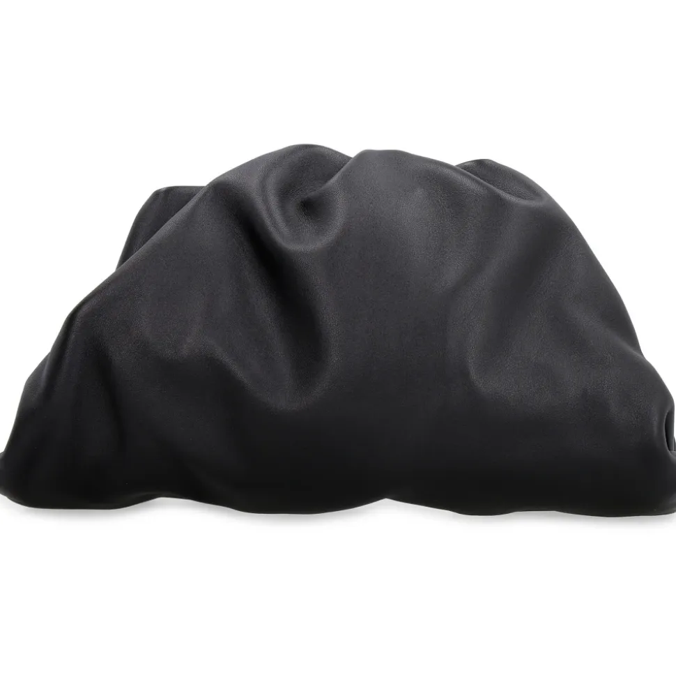 Leder Clutch mit Druckknopfverschluss