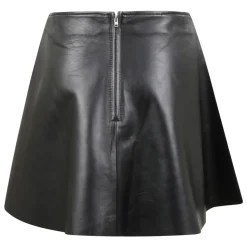 Leder Minirock A-Linie Stil
