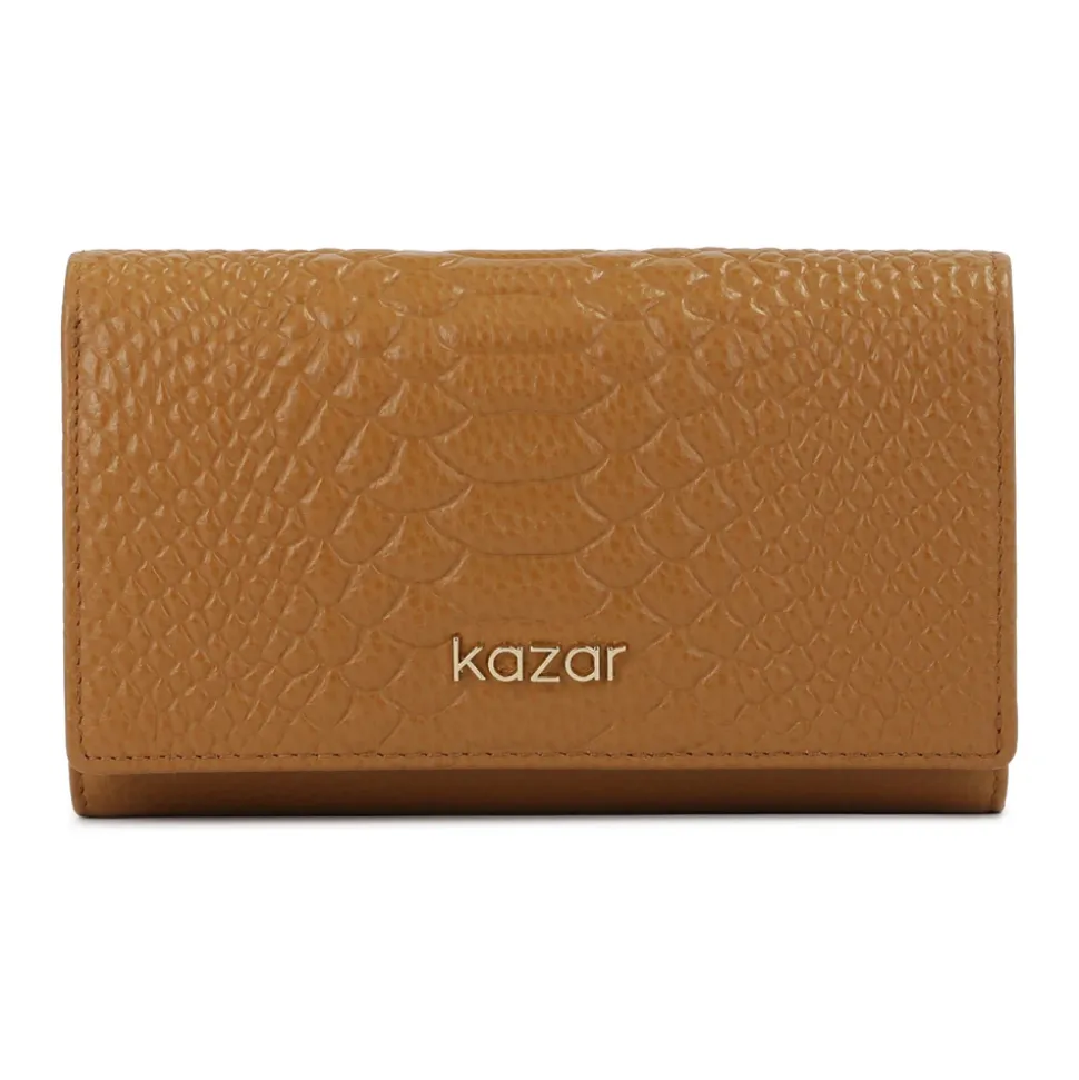 Lederbrieftasche mit exotischem Muster