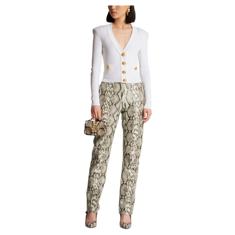 Lederhose im Schlangenleder-Look