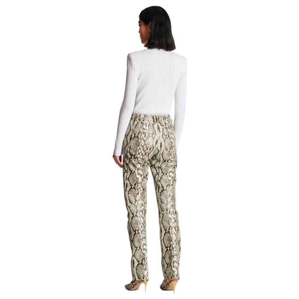 Lederhose im Schlangenleder-Look