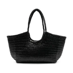 Lederne Tote Tasche mit Geflochtenem Design