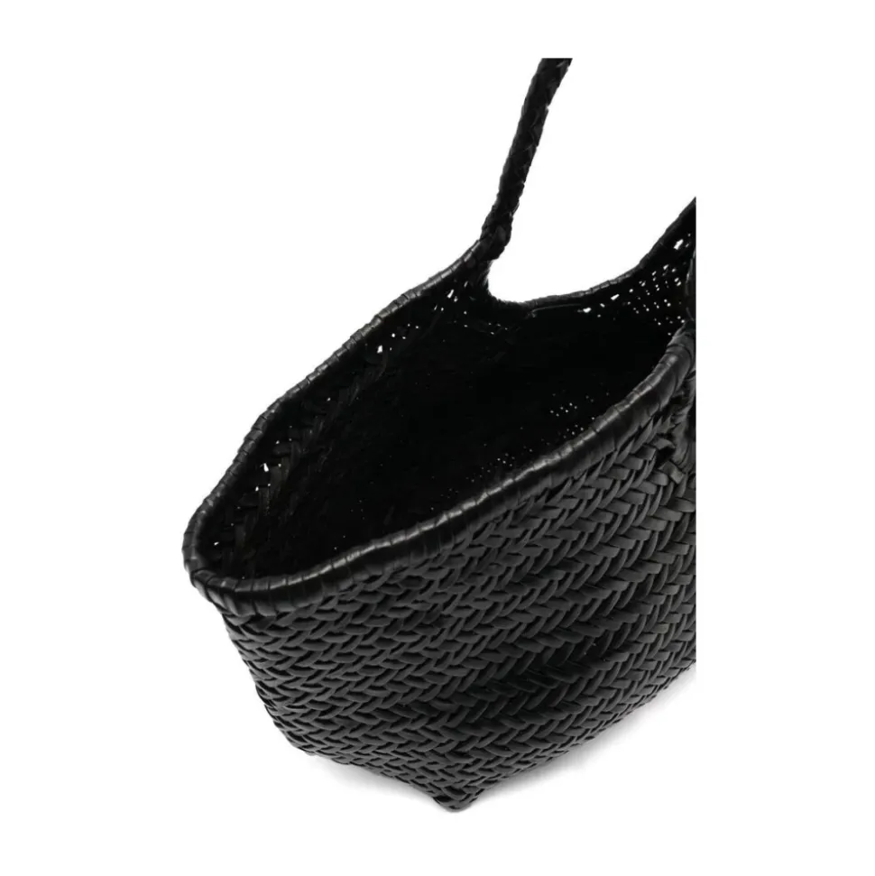Lederne Tote Tasche mit Geflochtenem Design
