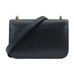 Ledertasche mit Schulterriemen und Schnappverschluss