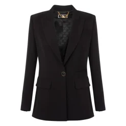 Leichte Crêpe-Jacke mit Revers