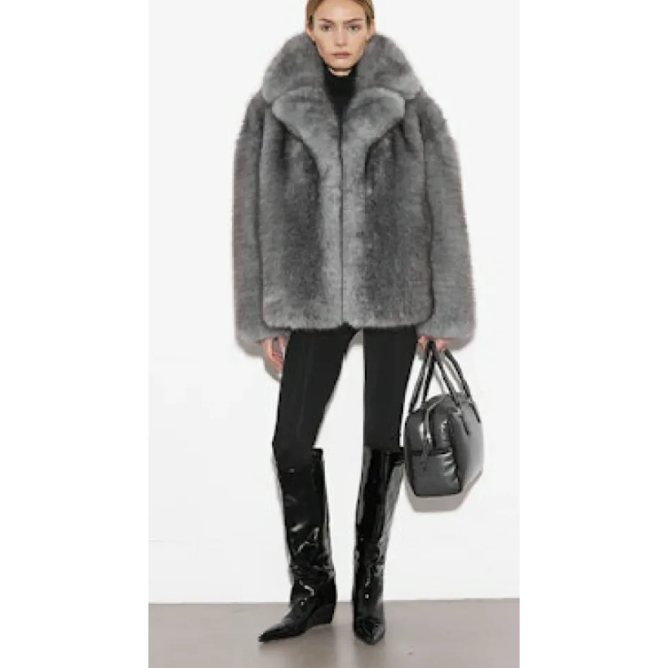 Lessie Faux-Shearling Jacke