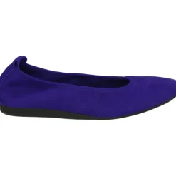 Lila Ballerinas mit Latexsohle