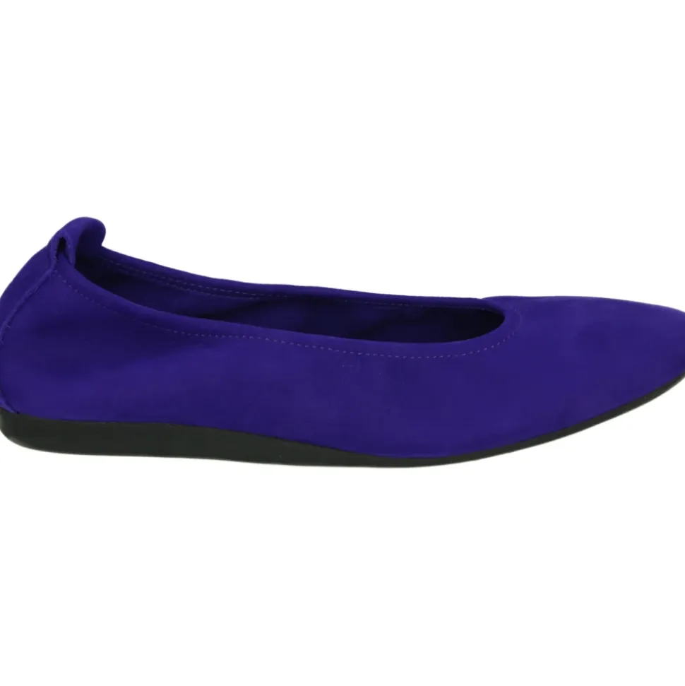 Lila Ballerinas mit Latexsohle