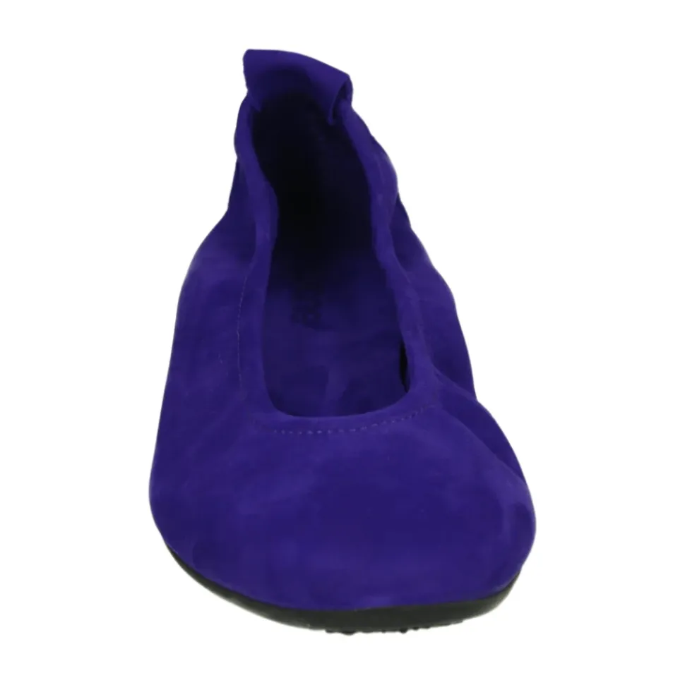 Lila Ballerinas mit Latexsohle