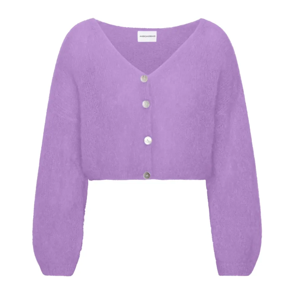 Lila Cropped Mohair Cardigan