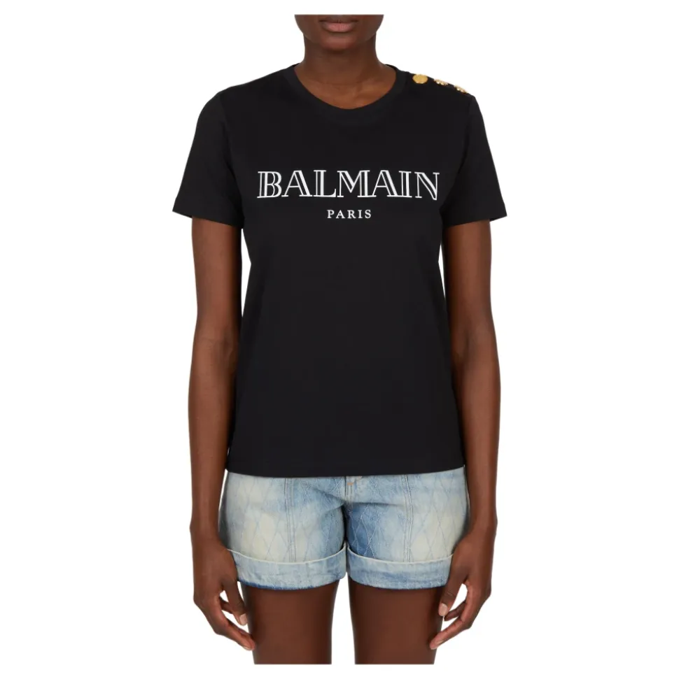 Logo Baumwoll-T-Shirt