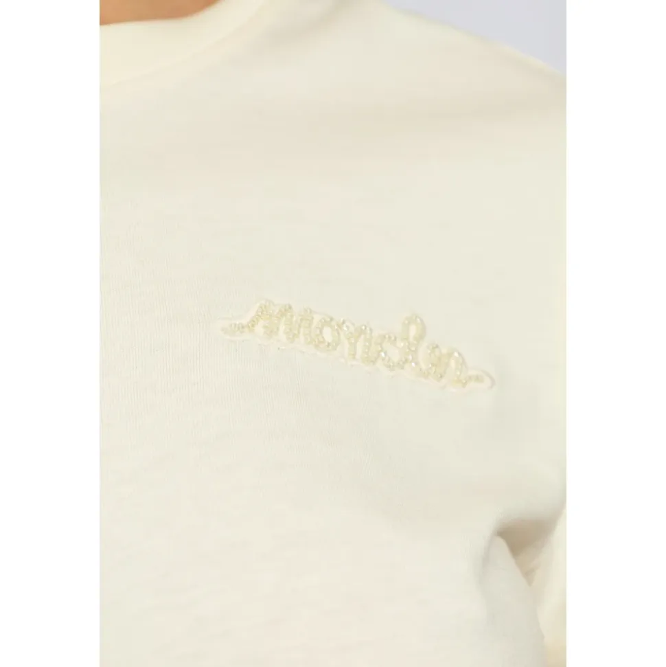 Logo Baumwoll-T-Shirt mit kurzen Ärmeln
