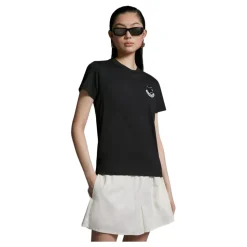 Logo-Patch Rundhals-T-Shirt