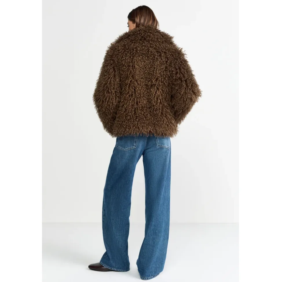 Long Hair Shearling Jacke
