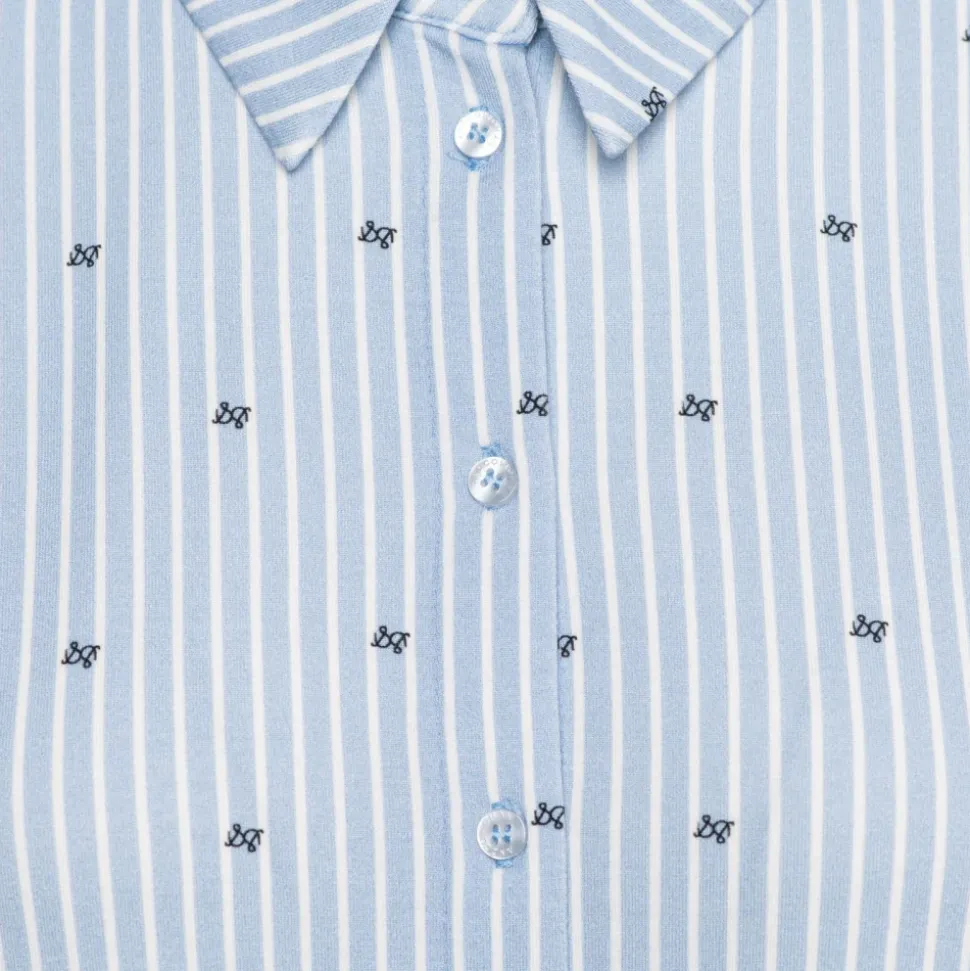 LOTTE STRIPE LOGO BL-Light Blue multi