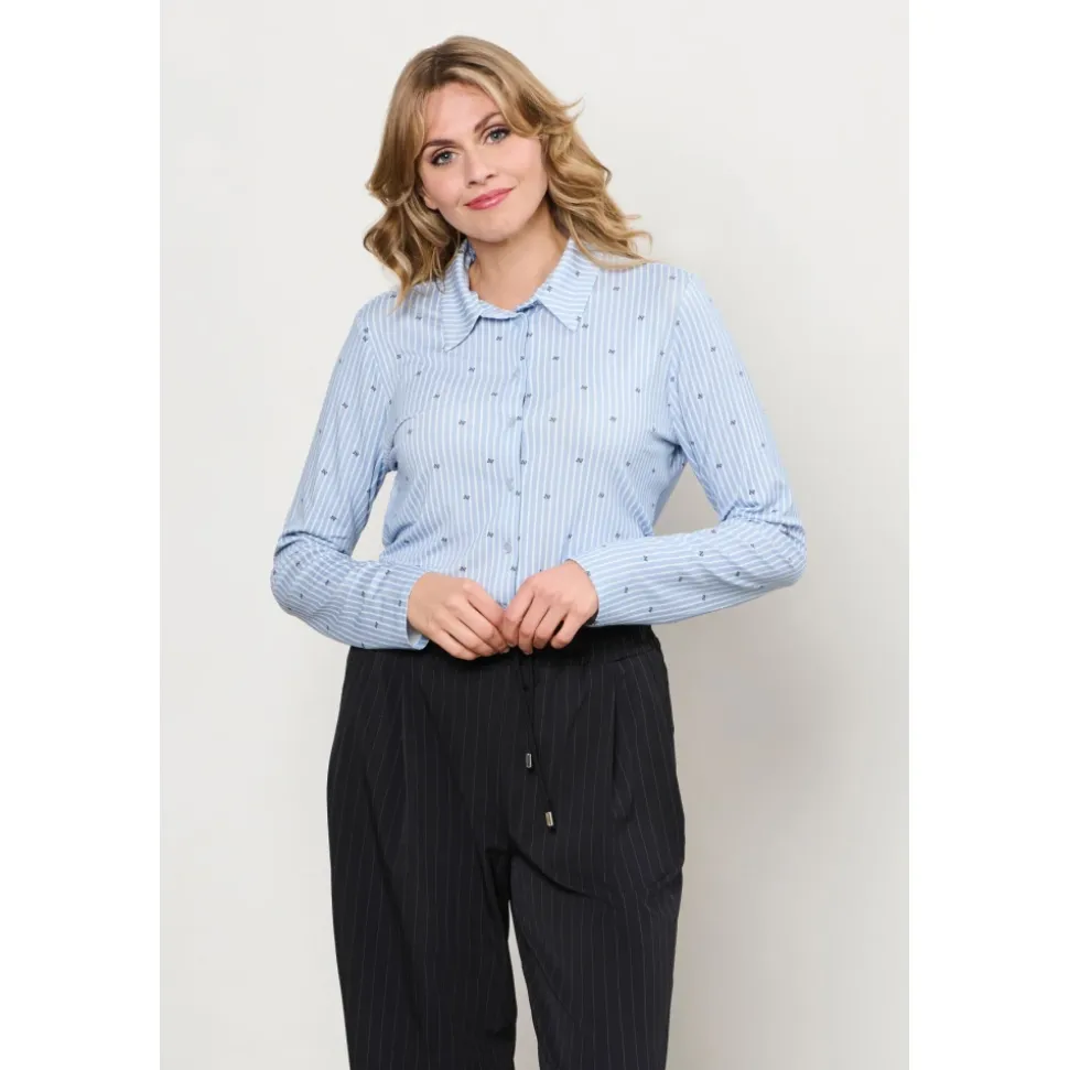 LOTTE STRIPE LOGO BL-Light Blue multi