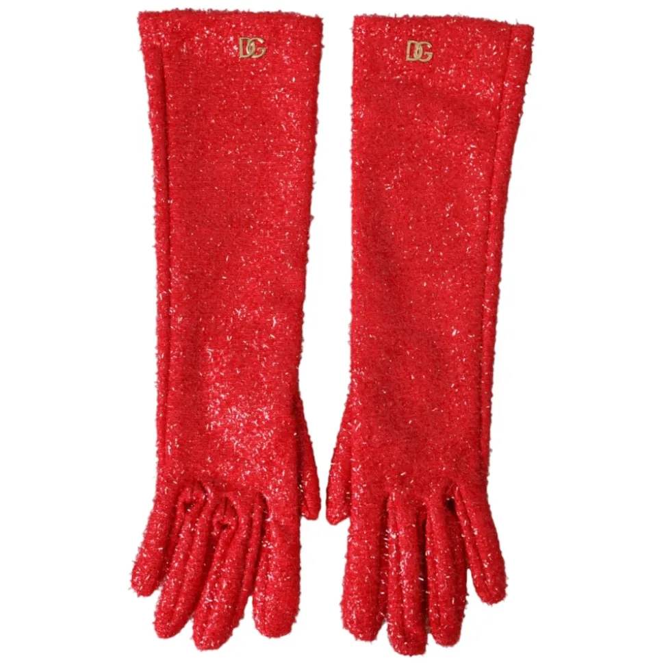 Lurex Fantasia Halblange Handschuhe