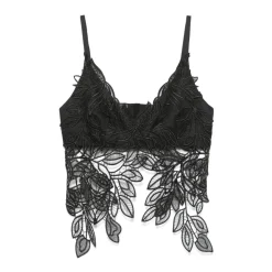 Macramé Foliage Crop Top