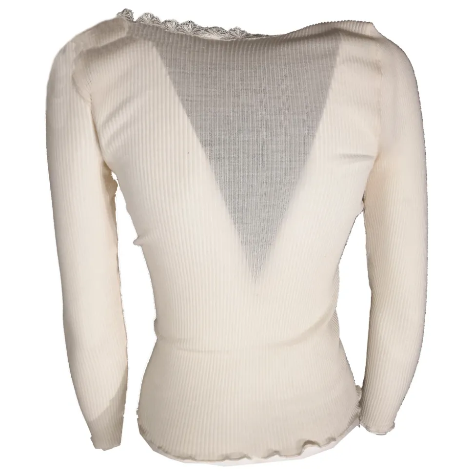 Maglia Manica Lunga Con Pizzo