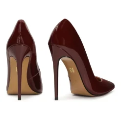 Maroon Lackleder Pumps