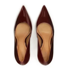 Maroon Lackleder Pumps