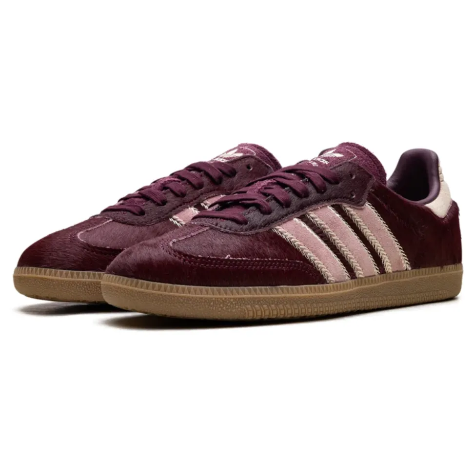 Maroon Sand Strata Pony Sneakers