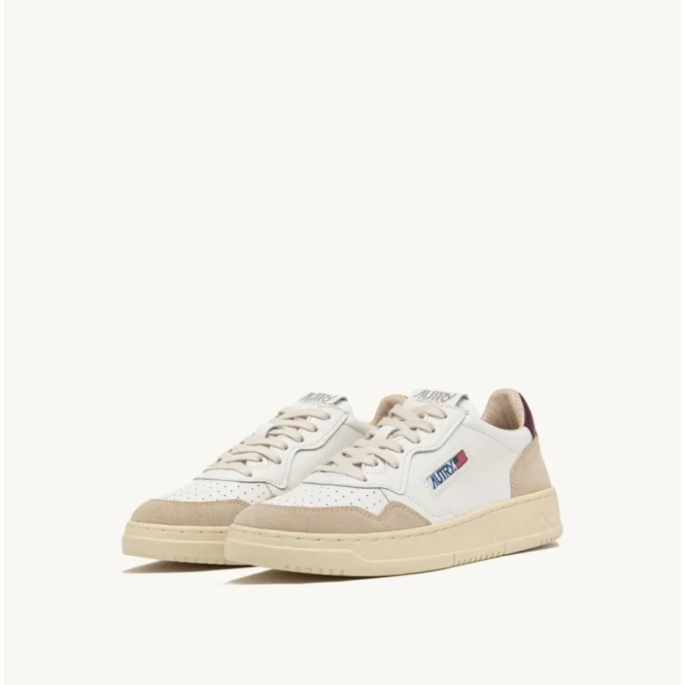 Medalist Low Leder- und Wildleder-Sneakers