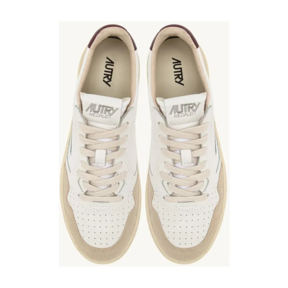 Medalist Low Leder- und Wildleder-Sneakers
