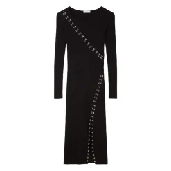 Midi Glam Rock Strickkleid