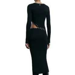 Midi Glam Rock Strickkleid