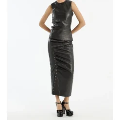 Midi Lederrock