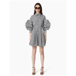 Midi-Kleid mit Cocoon-Ärmeln