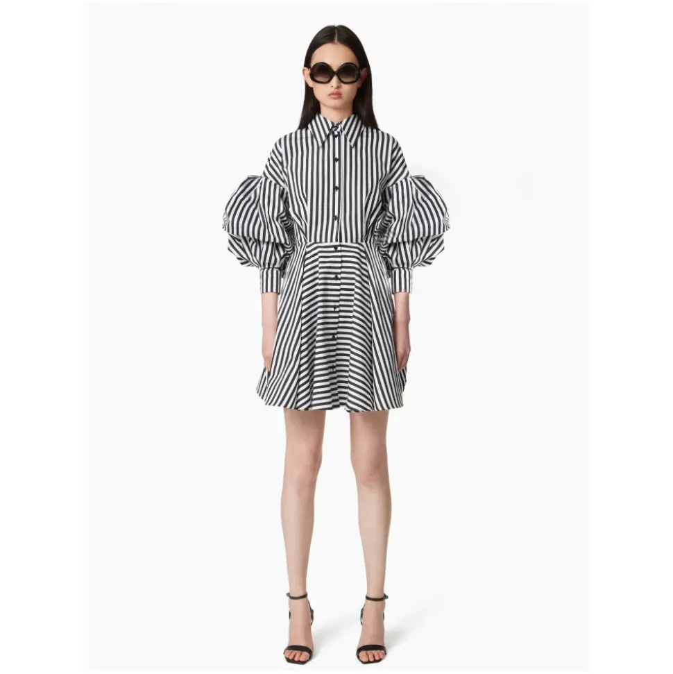 Midi-Kleid mit Cocoon-Ärmeln