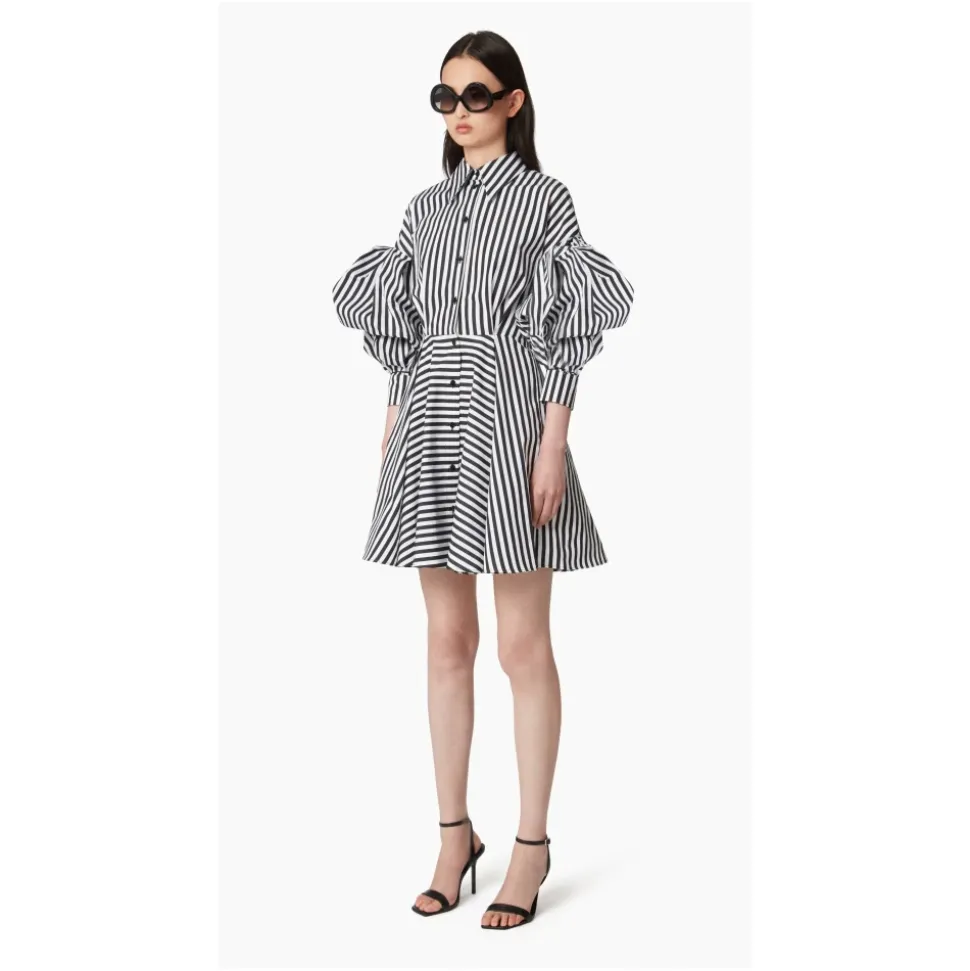 Midi-Kleid mit Cocoon-Ärmeln