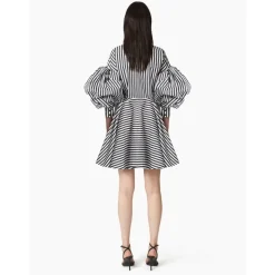 Midi-Kleid mit Cocoon-Ärmeln