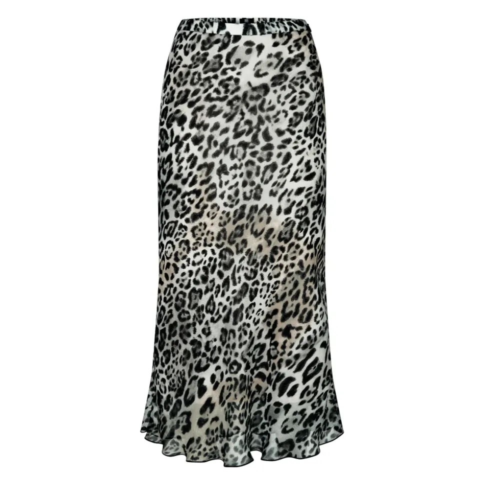Midi-Rock mit Leo-Print