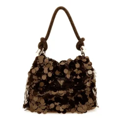 Mini Beuteltasche Strass Pailletten