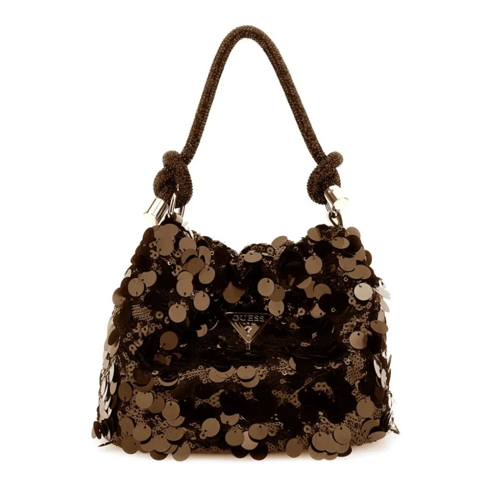 Mini Beuteltasche Strass Pailletten